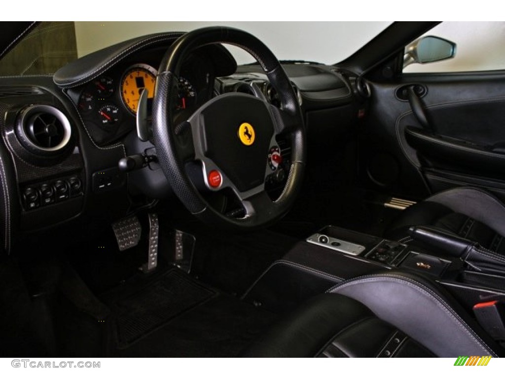 Nero (Black) Interior 2006 Ferrari F430 Coupe F1 Photo #73381893