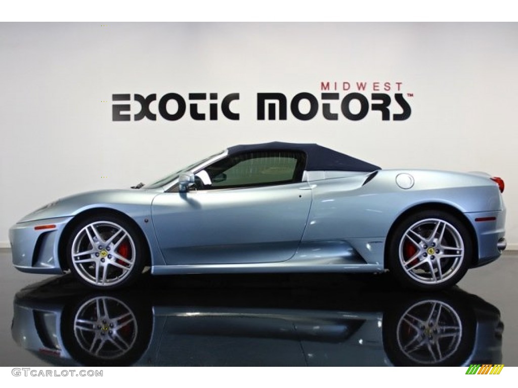 2005 F430 Spider F1 - Grigio Alloy (Light Blue Silver) / Blue Scuro photo #3