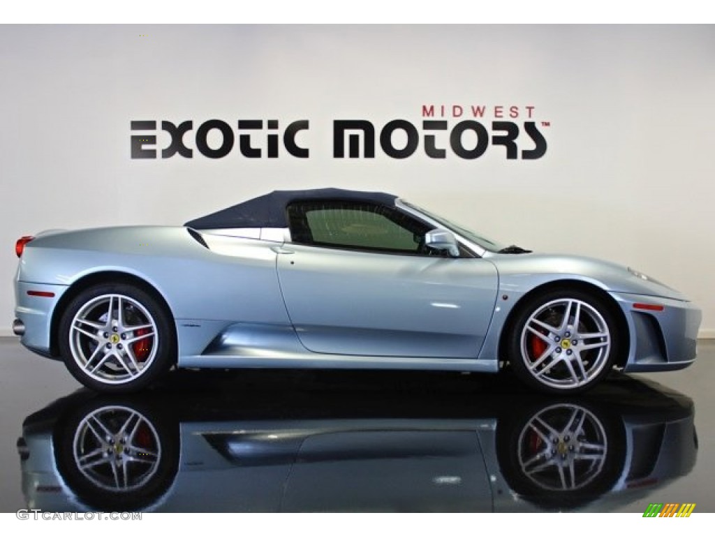 2005 F430 Spider F1 - Grigio Alloy (Light Blue Silver) / Blue Scuro photo #4