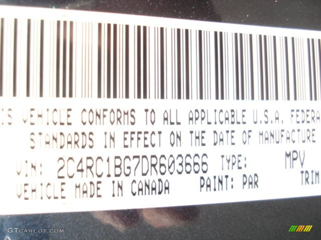 2013 Town & Country Color Code PAR for Maximum Steel Metallic Photo #73383421