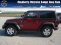 2013 Deep Cherry Red Crystal Pearl Jeep Wrangler Sport S 4x4  photo #1