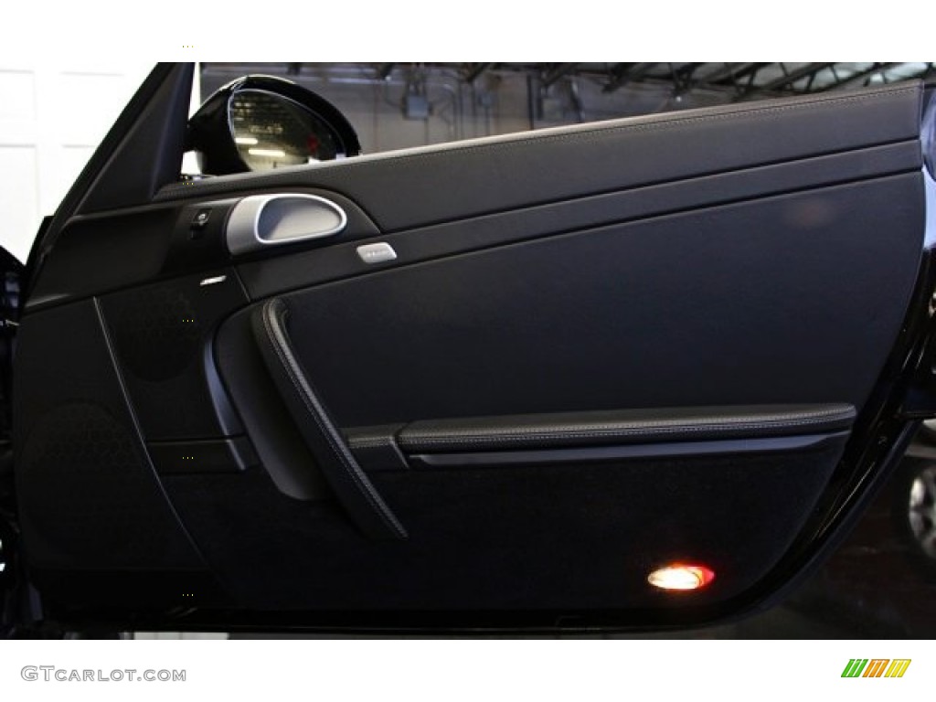 2012 Porsche 911 Turbo Cabriolet Black Door Panel Photo #73383554