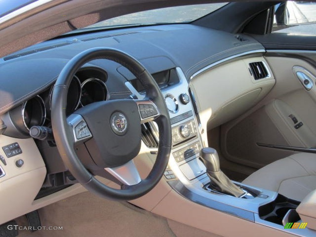 2012 Cadillac CTS 4 AWD Coupe Cashmere/Cocoa Dashboard Photo #73384073