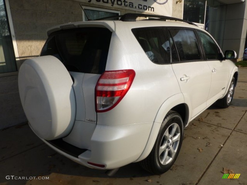 2012 RAV4 Limited 4WD - Blizzard White Pearl / Ash photo #2