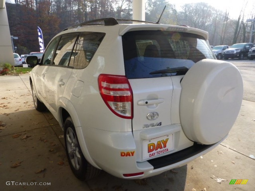 2012 RAV4 Limited 4WD - Blizzard White Pearl / Ash photo #4