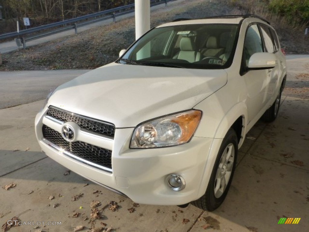 2012 RAV4 Limited 4WD - Blizzard White Pearl / Ash photo #5