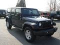 2013 True Blue Pearl Jeep Wrangler Unlimited Sport S 4x4  photo #4