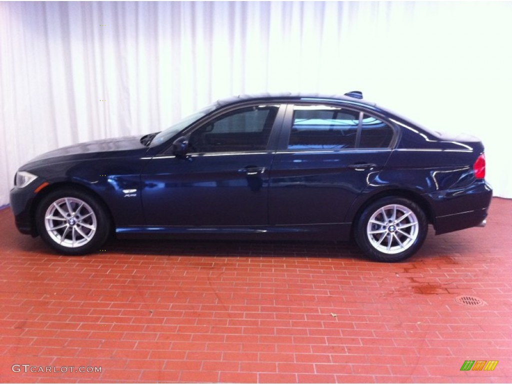 2010 3 Series 328i xDrive Sedan - Monaco Blue Metallic / Saddle Brown Dakota Leather photo #4