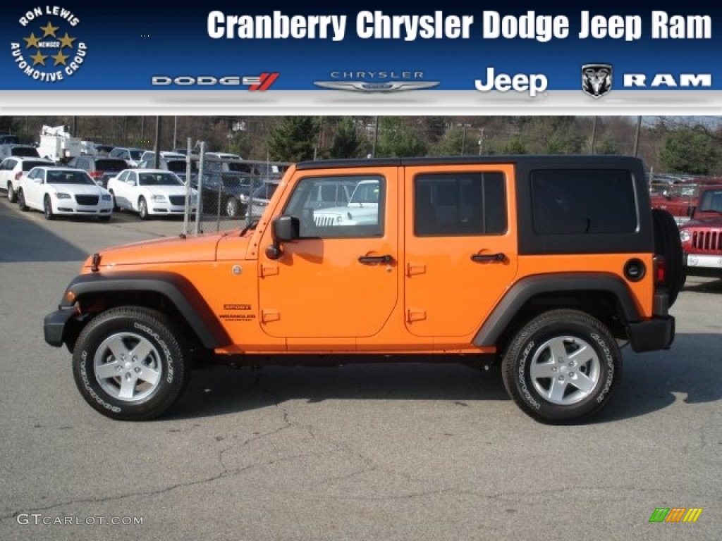 Crush Orange Jeep Wrangler Unlimited