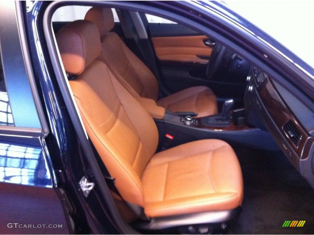 2010 3 Series 328i xDrive Sedan - Monaco Blue Metallic / Saddle Brown Dakota Leather photo #9