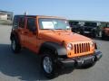 2013 Crush Orange Jeep Wrangler Unlimited Sport S 4x4  photo #4