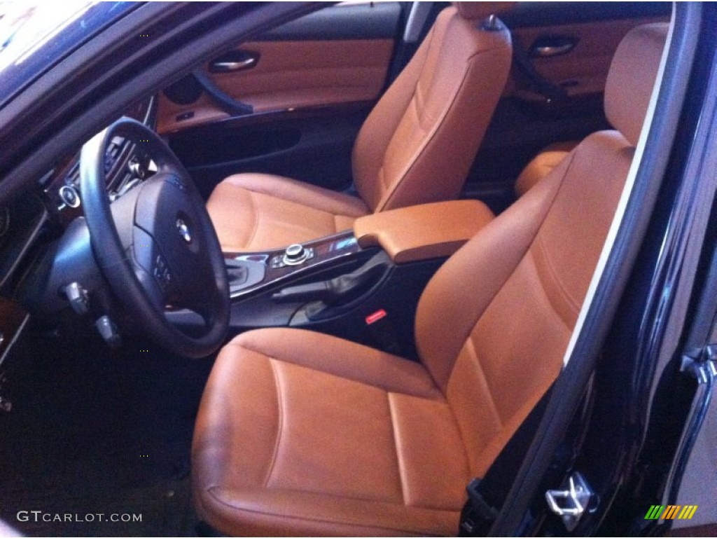 2010 3 Series 328i xDrive Sedan - Monaco Blue Metallic / Saddle Brown Dakota Leather photo #10