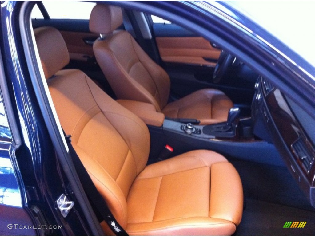 2010 3 Series 328i xDrive Sedan - Monaco Blue Metallic / Saddle Brown Dakota Leather photo #10