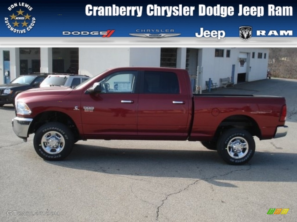 2012 Ram 2500 HD SLT Crew Cab 4x4 - Deep Cherry Red Crystal Pearl / Dark Slate/Medium Graystone photo #1