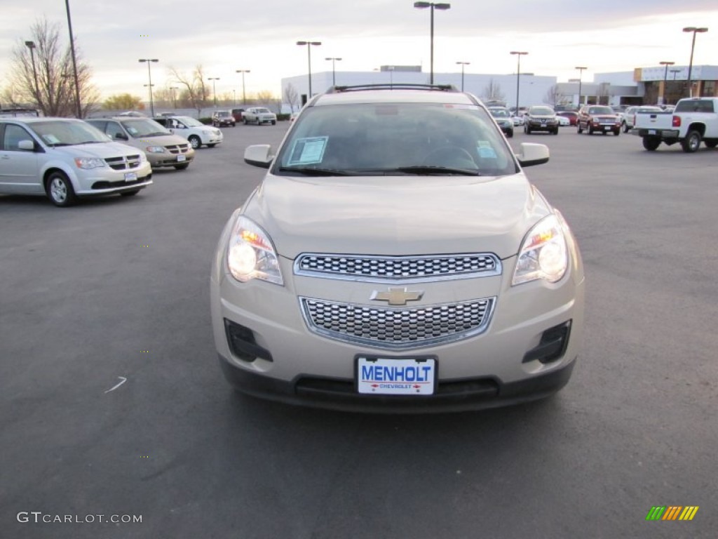 2010 Equinox LT AWD - Gold Mist Metallic / Jet Black photo #2