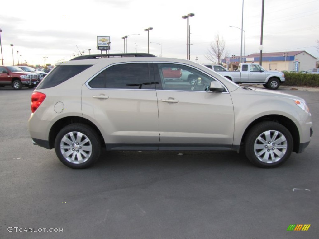 2010 Equinox LT AWD - Gold Mist Metallic / Jet Black photo #8