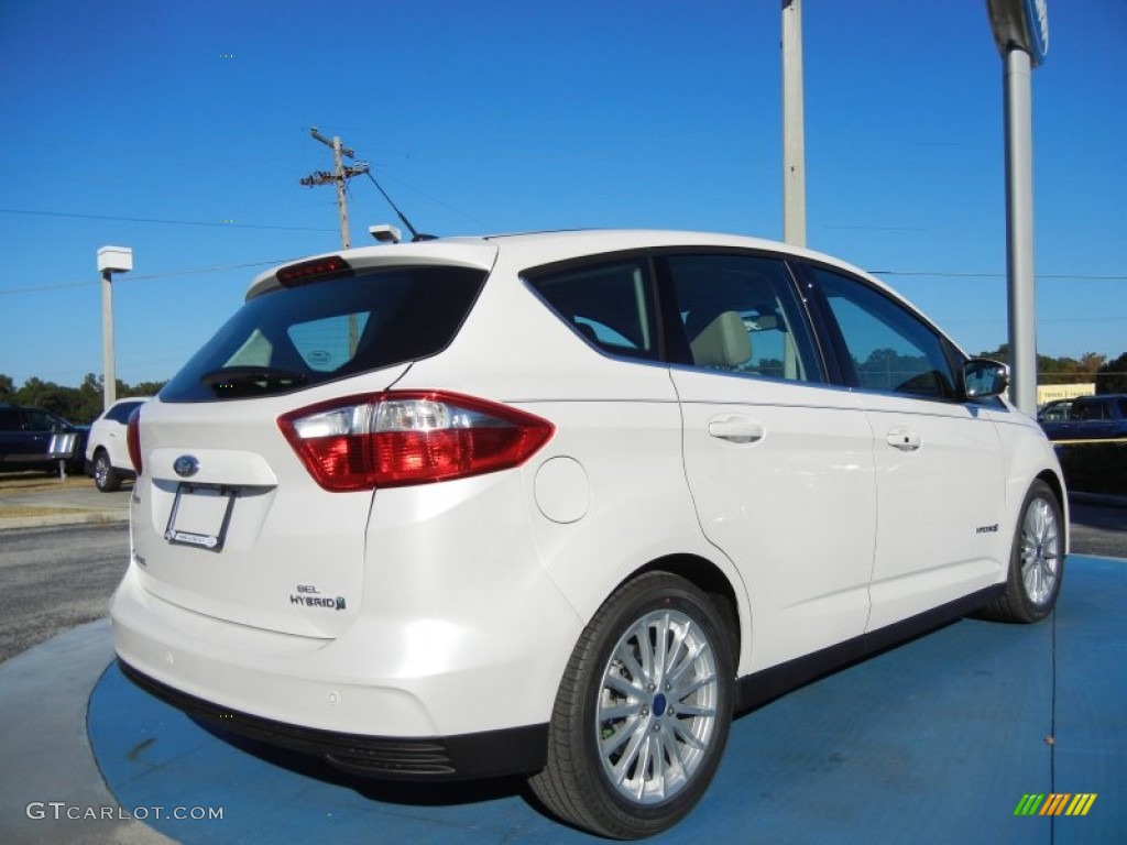 White Platinum 2013 Ford C-Max Hybrid SEL Exterior Photo #73389722