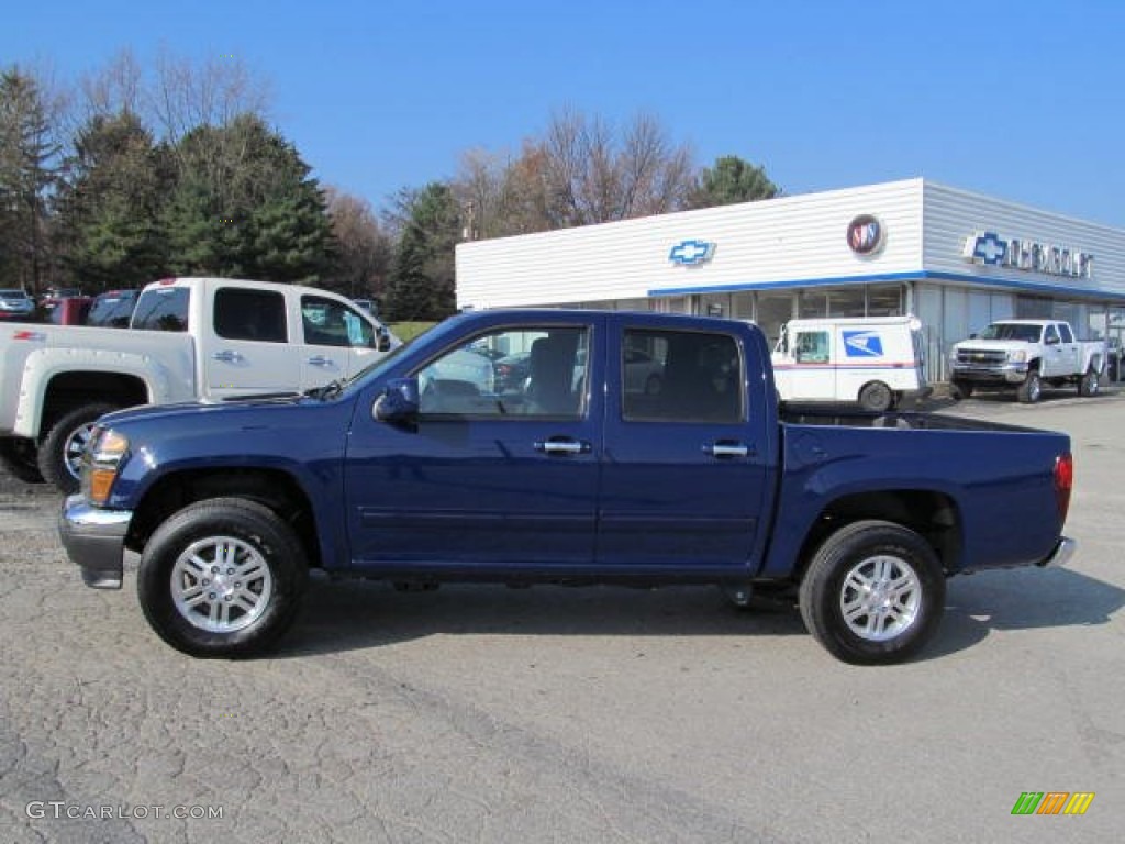 2012 Canyon SLE Crew Cab 4x4 - Navy Blue / Ebony photo #2