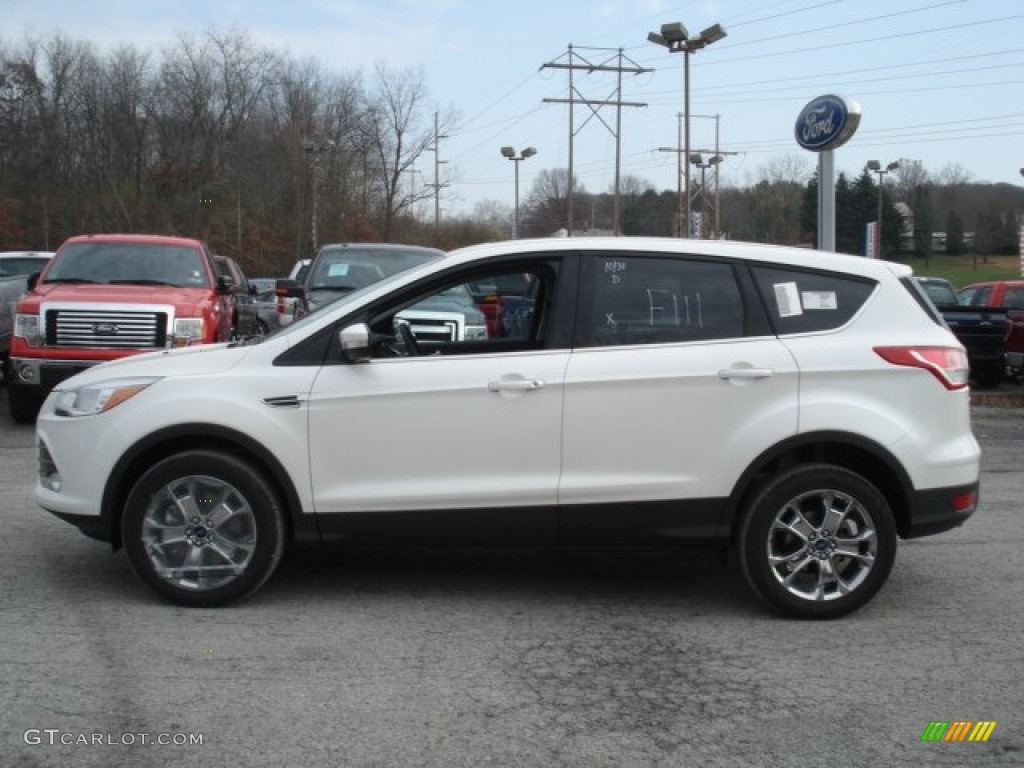 2013 Escape SEL 2.0L EcoBoost 4WD - White Platinum Metallic Tri-Coat / Charcoal Black photo #5