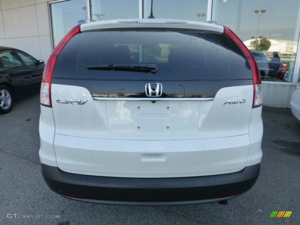 2013 CR-V EX-L AWD - White Diamond Pearl / Black photo #6