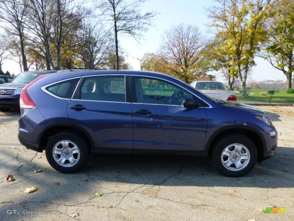 2013 CR-V LX AWD - Twilight Blue Metallic / Gray photo #5