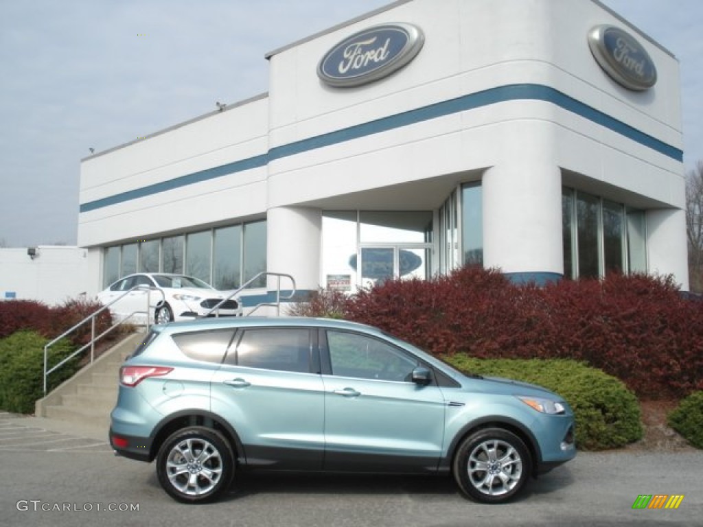 2013 Escape SEL 1.6L EcoBoost 4WD - Frosted Glass Metallic / Charcoal Black photo #1