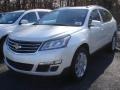 2013 White Diamond Tricoat Chevrolet Traverse LT AWD  photo #1