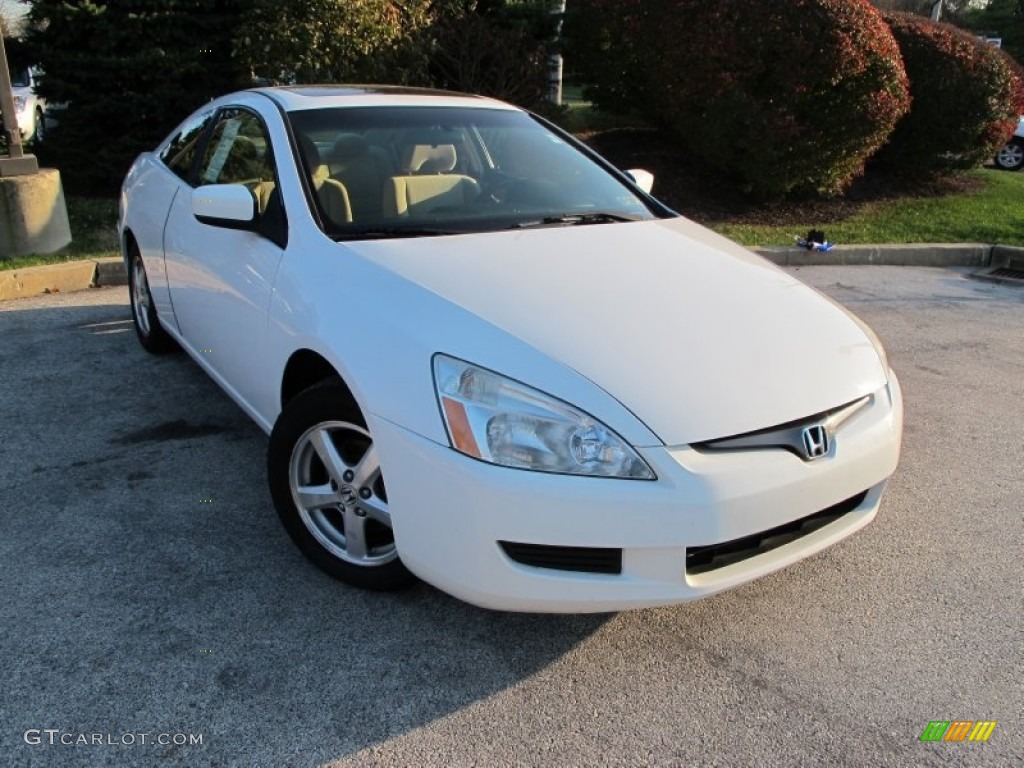 2003 Accord EX Coupe - Taffeta White / Ivory photo #1