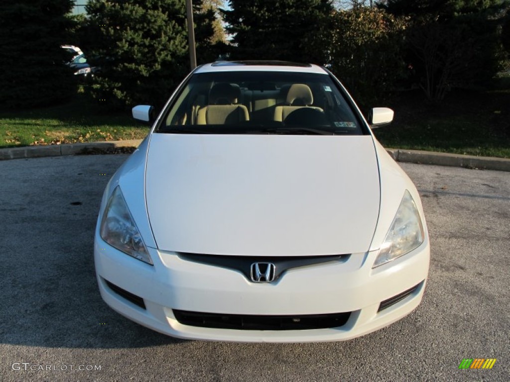 2003 Accord EX Coupe - Taffeta White / Ivory photo #3