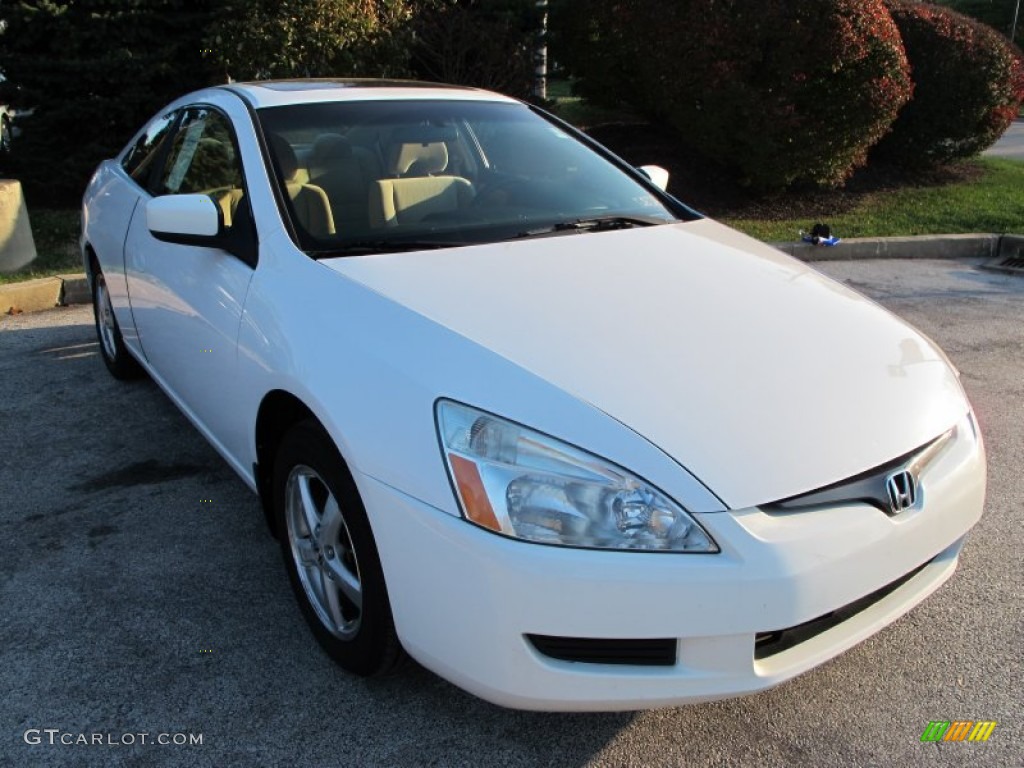 2003 Accord EX Coupe - Taffeta White / Ivory photo #4