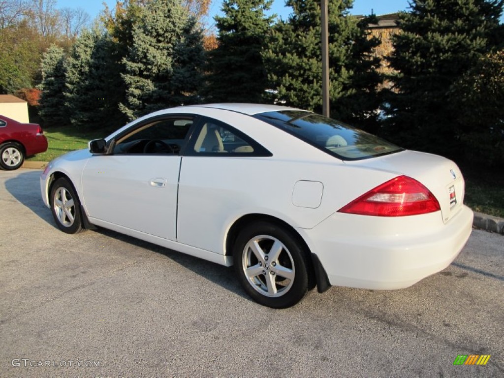 2003 Accord EX Coupe - Taffeta White / Ivory photo #8