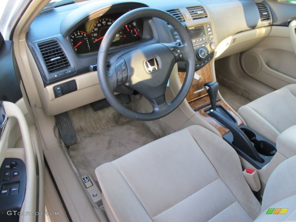 2003 Accord EX Coupe - Taffeta White / Ivory photo #11