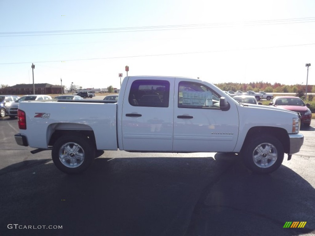 2013 Silverado 1500 LT Crew Cab 4x4 - Summit White / Light Cashmere/Dark Cashmere photo #4