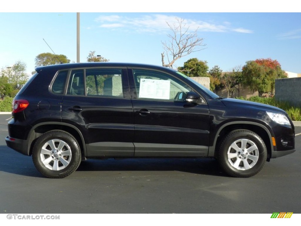 Deep Black Metallic 2009 Volkswagen Tiguan S Exterior Photo #73397996