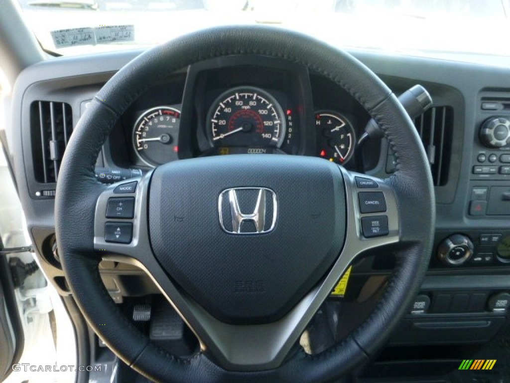 2013 Honda Ridgeline Sport Black Steering Wheel Photo #73398626