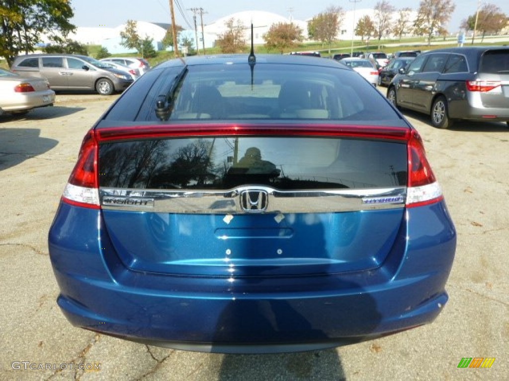 2013 Insight LX Hybrid - Mediterranean Blue Metallic / Gray photo #3