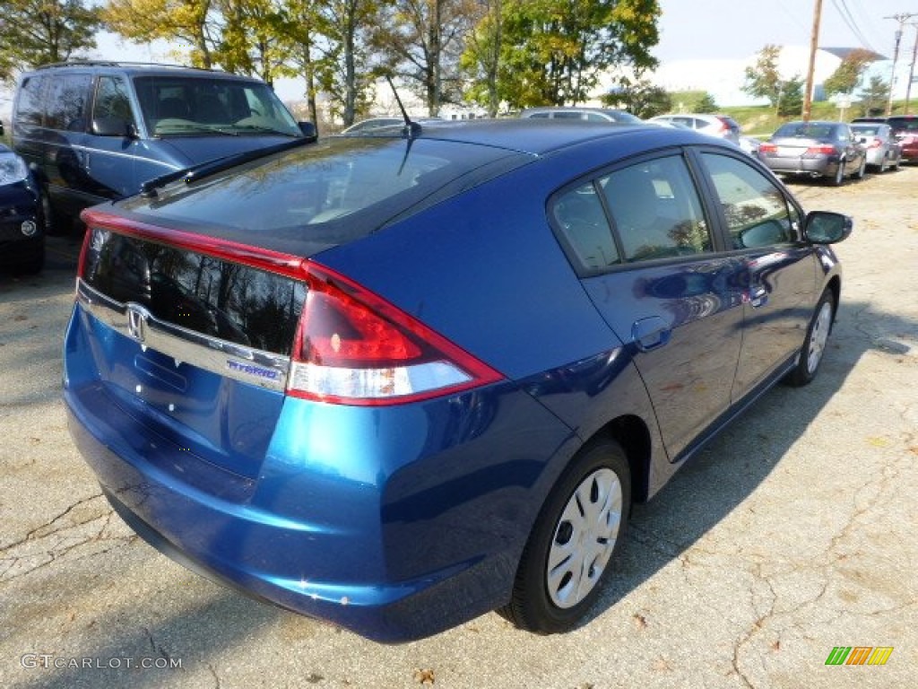 2013 Insight LX Hybrid - Mediterranean Blue Metallic / Gray photo #4