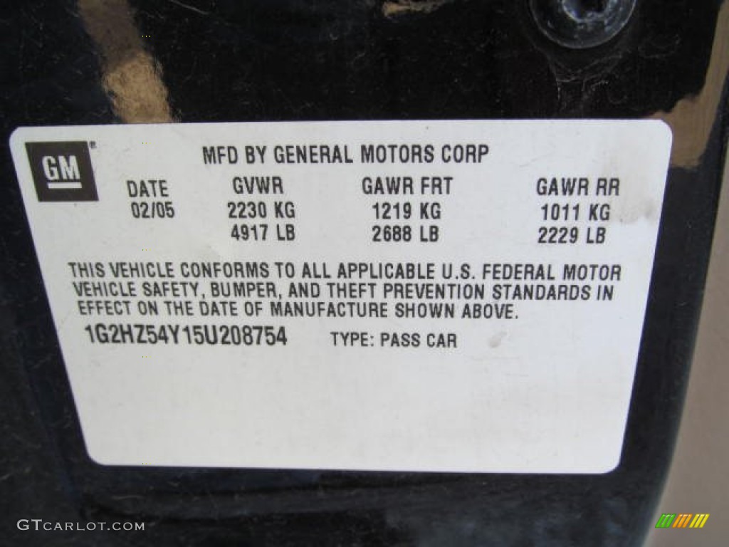 2005 Bonneville GXP - Black / Taupe photo #19