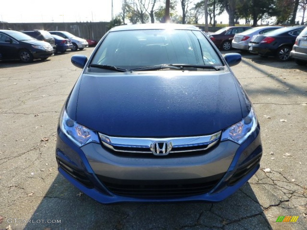 2013 Insight LX Hybrid - Mediterranean Blue Metallic / Gray photo #7