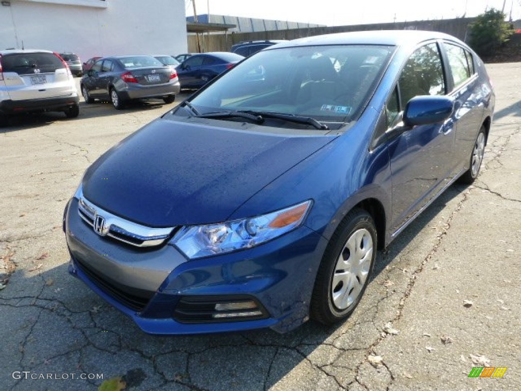 2013 Insight LX Hybrid - Mediterranean Blue Metallic / Gray photo #8