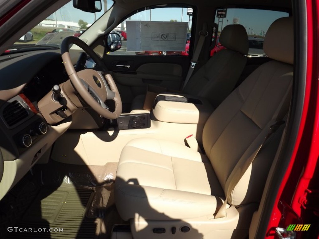 2013 Silverado 1500 LTZ Crew Cab 4x4 - Victory Red / Light Cashmere/Dark Cashmere photo #11