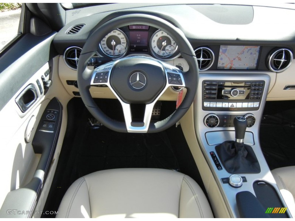 2013 Mercedes-Benz SLK 250 Roadster Sahara Beige Dashboard Photo #73400144