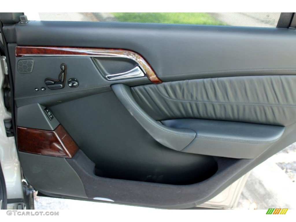 2005 Mercedes-Benz S 600 Sedan Charcoal Door Panel Photo #73402791