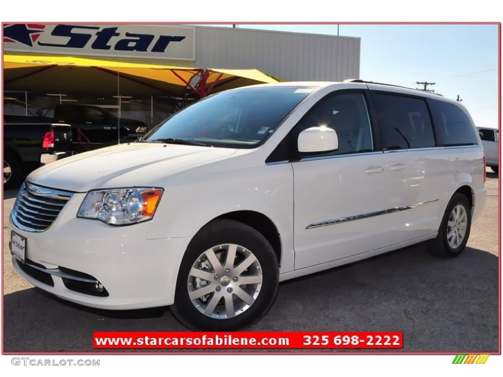 2013 Town & Country Touring - Stone White / Dark Frost Beige/Medium Frost Beige photo #1