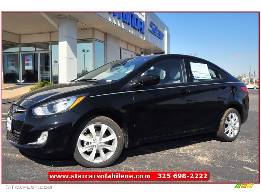 Ultra Black Hyundai Accent