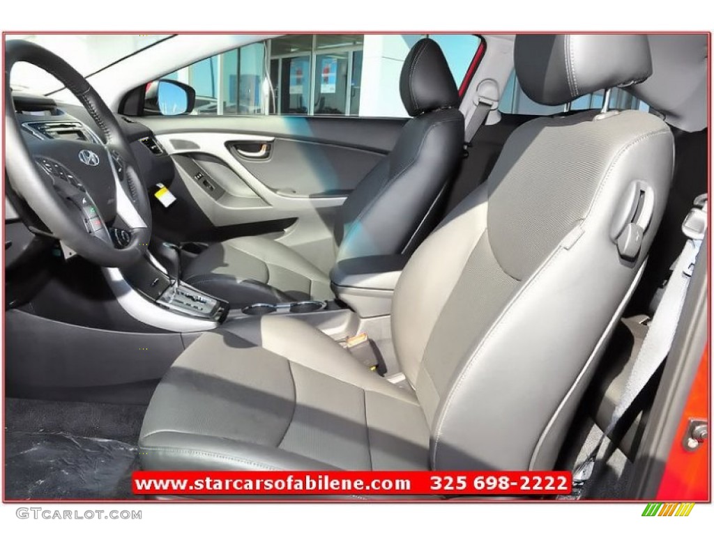 2013 Elantra Coupe SE - Volcanic Red / Black photo #11