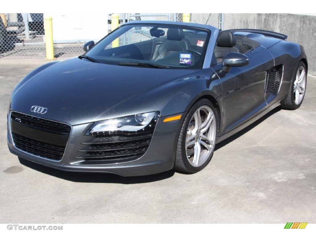 Daytona Grey Pearl Effect 2011 Audi R8 Spyder 4.2 FSI quattro Exterior Photo #73405484