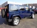 2013 True Blue Pearl Jeep Wrangler Unlimited Sahara 4x4  photo #5