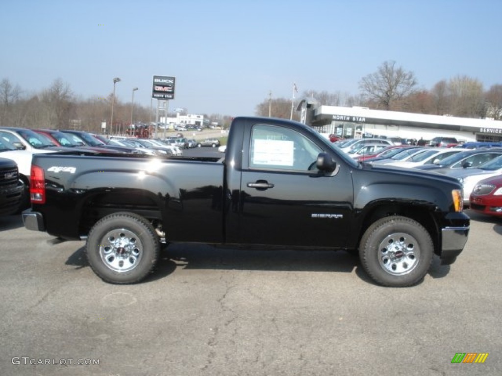 2013 Sierra 1500 Regular Cab 4x4 - Onyx Black / Dark Titanium photo #5