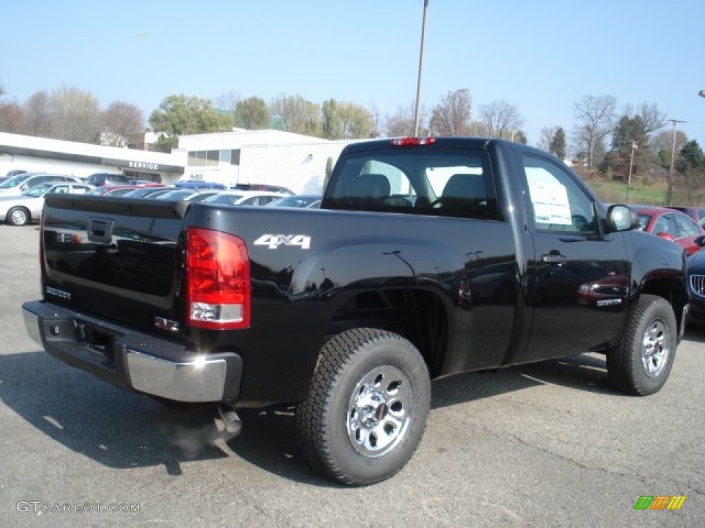 2013 Sierra 1500 Regular Cab 4x4 - Onyx Black / Dark Titanium photo #6